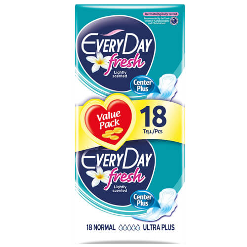 EVERYDAY FRESH ΣΕΡΒΙΕΤΕΣ 18τεμ. - (NORMAL ULTRA PLUS) (0613)