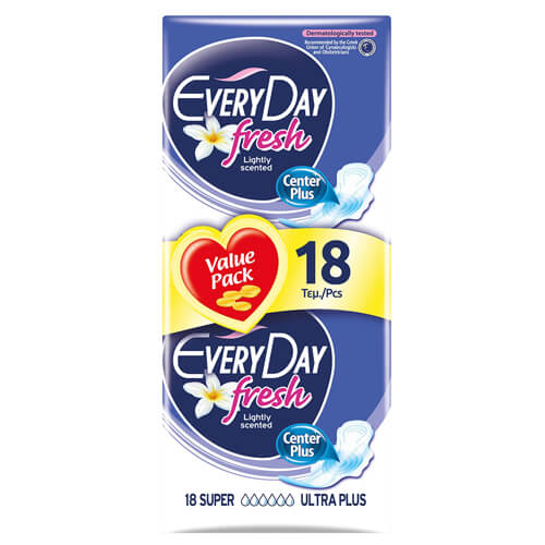 EVERYDAY FRESH ΣΕΡΒΙΕΤΕΣ 18τεμ. - (SUPER ULTRA PLUS) (0614)-(2)