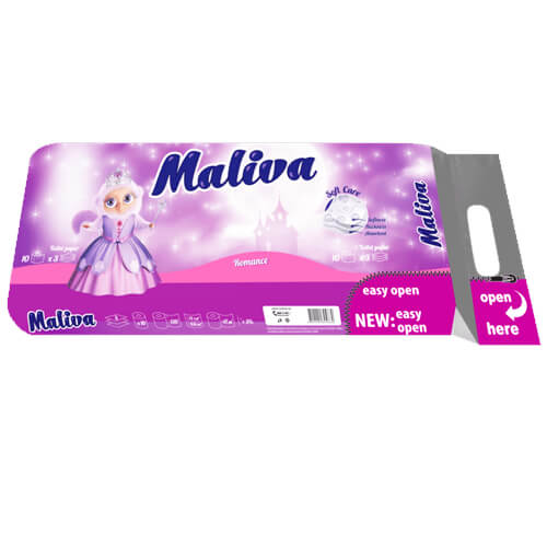 MALIVA ΧΑΡΤΙ ΥΓΕΙΑΣ 10 ΡΟΛΑ 3Φ - (ROMANCE)