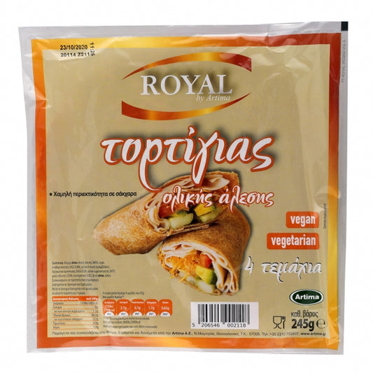 ROYAL ΤΟΡΤΙΓΙΑΣ ΟΛΙΚΗΣ ΑΛΕΣΗΣ 25cm 245gr. - (4τεμ.) (02.1.124)