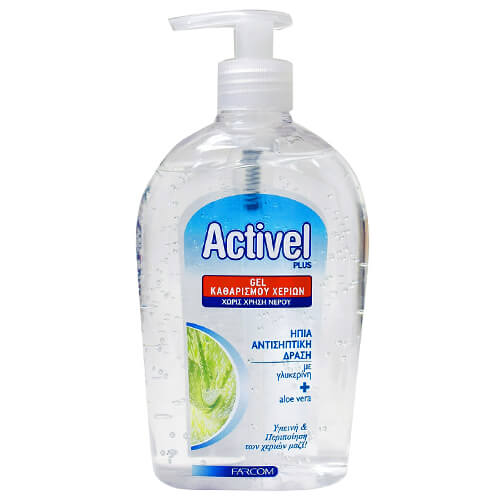 FARCOM ACTIVEL GEL ΚΑΘΑΡΙΣΜΟΥ ΧΕΡΙΩΝ 500ml