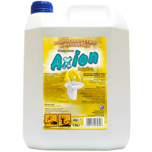 AXION ΧΛΩΡΙΟ ΛΕΥΚΑΝTIKO ΠΑΧ/ΤΟ 4lit - (ΛΕΜΟΝΙ)