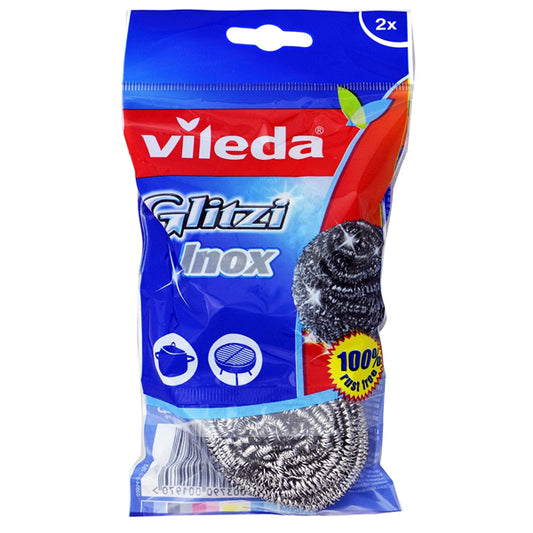 VILEDA ΣΠΟΓΓΟΣ ΜΕΤΑΛΛΙΚΟΣ (2τεμ.) - (SPIRALE ΙΝΟΧ)