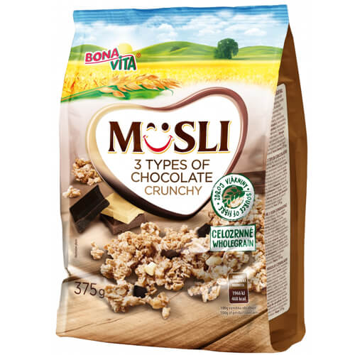 BONA VITA CRUNCHY MUESLI 375gr. - (3 ΤΥΠΟΙ ΣΟΚΟΛΑΤΑΣ)