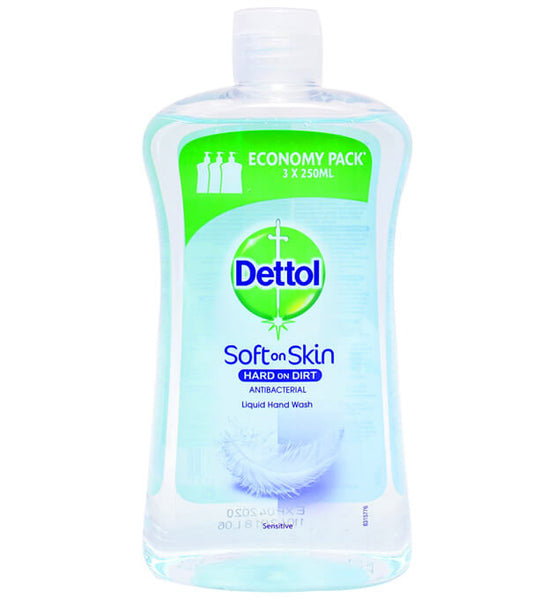 DETTOL ΑΝΤΑΛΛΑΚΤΙΚΟ ΚΡΕΜΟΣΑΠΟΥΝΟ 750ml - (SENSITIVE)
