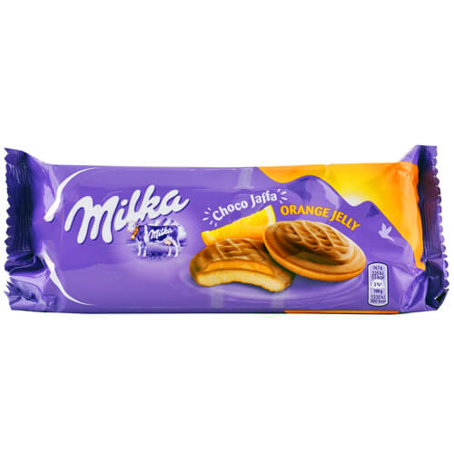 MILKA ΜΠΙΣΚΟΤΑ CHOCO JAFFA 147gr - (ORANGE JELLY)