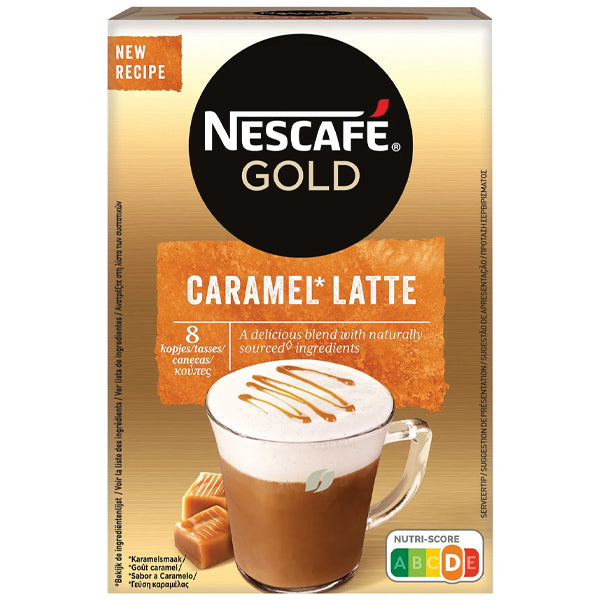 NESCAFE GOLD CAPPUCCINO CARAMEL LATTE 136gr. - (8x17gr.)