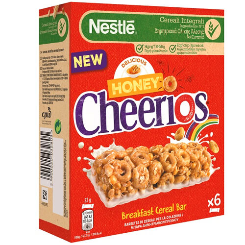 NESTLE BARS CHEERIOS HONEY (6x22gr.)