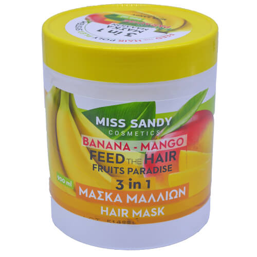 MISS SANDY ΜΑΣΚΑ ΜΑΛΛΙΩΝ 900ml - (BANANA-MANGO)
