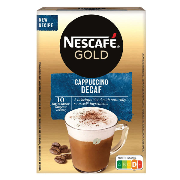 NESCAFE GOLD CAPPUCCINO DECAFE (10x12.5gr) SWT10