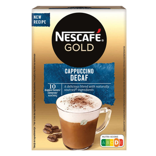 NESCAFE GOLD CAPPUCCINO DECAFE (10x12.5gr) SWT10