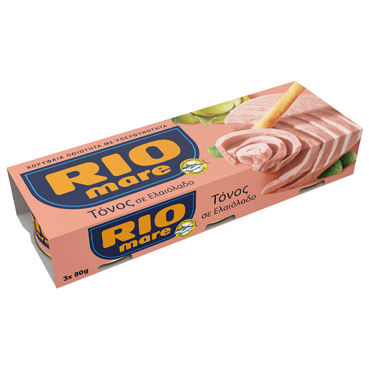 RIO MARE ΤΟΝΟΣ ΣΕ ΕΛΑΙΟΛΑΔΟ (3x80gr.)