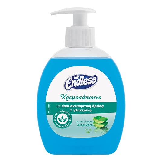 ENDLESS ΚΡΕΜΟΣΑΠΟΥΝΟ ΑΝΤΛΙΑ 300ml - (ALOE VERA) (ΜΕ ΗΠΙΑ ΑΝΤΙΣΗΠΤΙΚΗ ΔΡΑΣΗ)