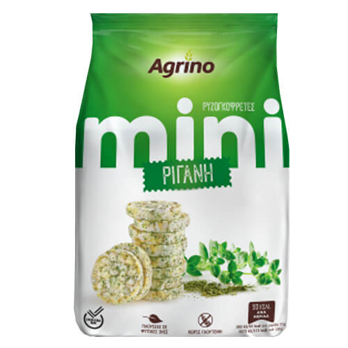 AGRINO ΡΥΖΟΓΚΟΦΡΕΤΕΣ MINI 50gr - (ΡΙΓΑΝΗ)