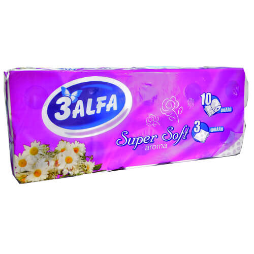 3ALFA ΧΑΡΤΙ ΥΓΕΙΑΣ ΑΡΩΜΑΤΙΚΟ 3Φ 108gr. - (10 ΡΟΛΑ)