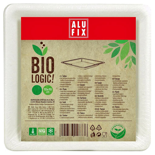 BIOLOGIC! ΒΙΟΔΙΑΣΠΩΜΕΝΑ ΠΙΑΤΑ ΠΟΛΥΓΩΝΙΚΑ 15x15cm (12τεμ.)