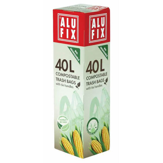 ALUFIX ΒΙΟΔΙΑΣΠΩΜΕΝΕΣ ΣΑΚΟΥΛΕΣ ΑΠΟΡ/ΤΩΝ ΜΕ ΛΑΒΗ (53x60cm) - (8τεμ.)