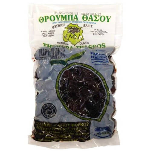 ΕΛΙΕΣ ΘΑΣΟΥ 250gr. - (ΘΡΟΥΜΠΑ)