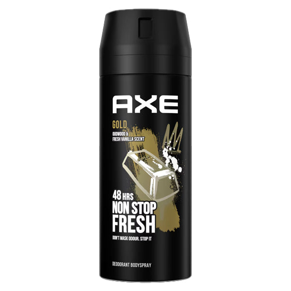 AXE BODY SPRAY 150ml - (GOLD ALL DAY FRESH)