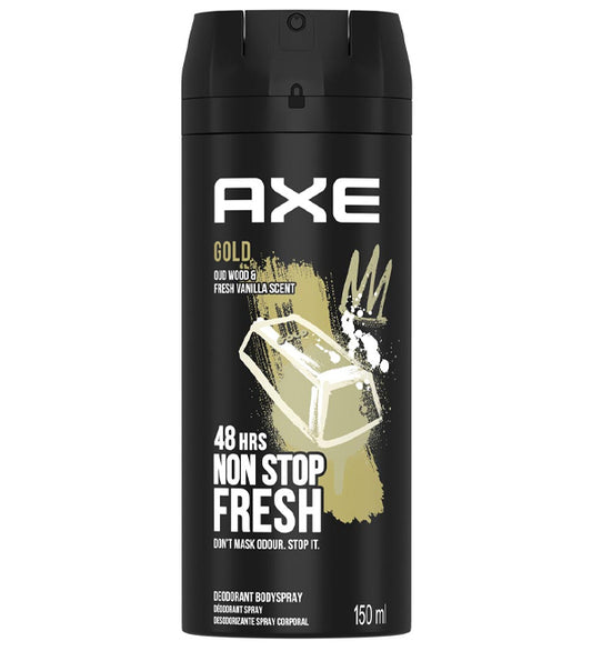 AXE BODY SPRAY 150ml - (GOLD ALL DAY FRESH)