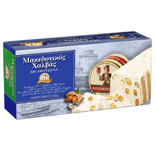ΜΑΚΕΔΟΝΙΚΟΣ ΧΑΛΒΑΣ 400gr. - (ΜΕ ΑΜΥΓΔΑΛΑ)