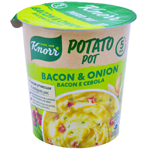 KNORR SNACK POT ΠΟΥΡΕΣ 51gr. - (ΜΠΕΙΚΟΝ & ΚΡΕΜΜΥΔΙ)