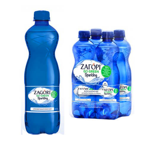 ΖΑΓΟΡΙ ΑΝΘΡΑΚΟΎΧΟ ΝΕΡΟ 500ml - (GO GREEN) (4 PACK)