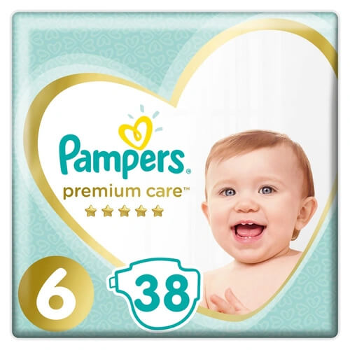 PAMPERS PREMIUM CARE Νο6 - (38τεμ.) (13kg+) (JUMBO)