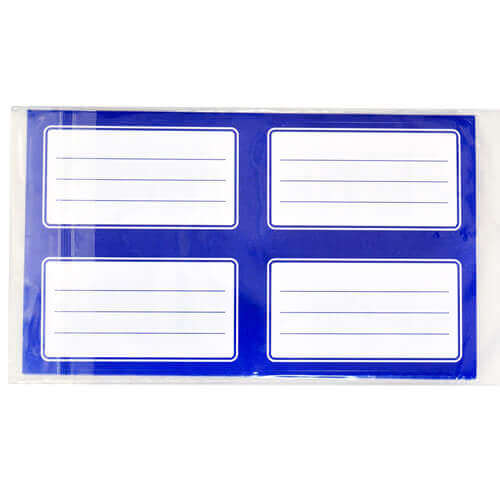 A & G ΕΤΙΚΕΤΕΣ ΑΥΤΟΚΟΛΛΗΤΕΣ ΣΧΟΛΙΚΕΣ ΜΠΛΕ (45x80) - (20τεμ.) (17723)