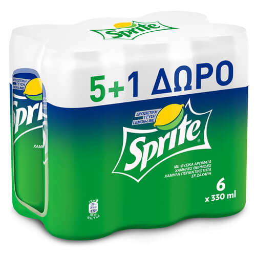 SPRITE ΚΟΥΤΙ 330ml - (5+1 ΔΩΡΟ)
