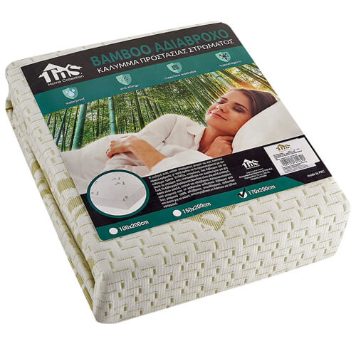 TNS ΑΔΙΑΒΡΟΧΟ ΥΠΟΣΤΡΩΜΑ BAMBOO ΥΠΕΡΔΙΠΛΟ (170x200cmx30cm) - (CWP/BAB-170) - (39-950-1883)