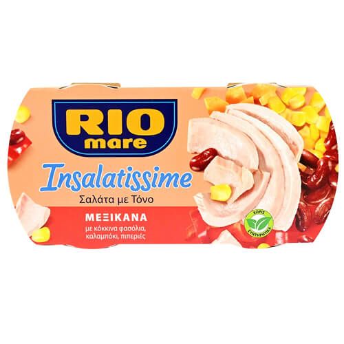 RIO MARE ΤΟΝΟΣ ΠΟΛΥΣΑΛΑΤΑ (2x160gr) - (ΜΕΞΙΚΑΝΑ)
