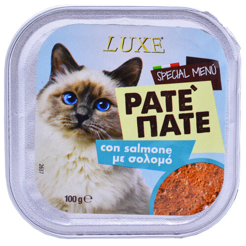 LUXE ΓΑΤΟΤΡΟΦΗ PATE 100gr - (ΣΟΛΟΜΟ)
