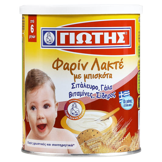 ΓΙΩΤΗΣ ΦΑΡΙΝ ΛΑΚΤΕ ΜΕ ΜΠΙΣΚΟΤΑ 300gr.