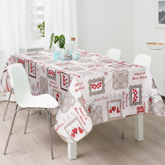 FLAMINGO ΤΡΑΠΕΖΟΜΑΝΤΗΛΟ ΑΛΕΚΙΑΣΤΟ ΒΑΜΒΑΚΕΡΟ - (150x150cm) (1262)