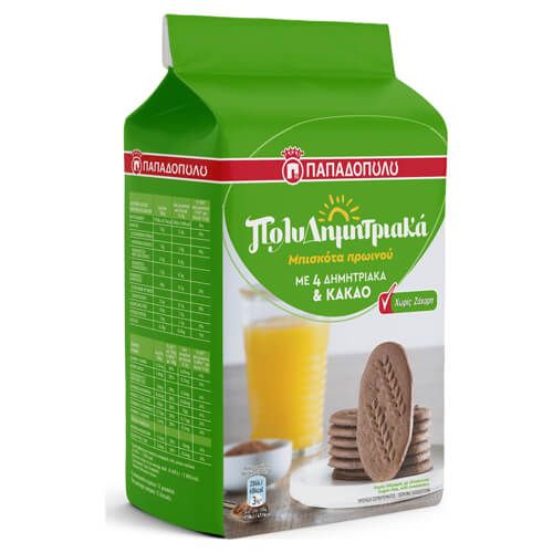 ΠΑΠΑΔΟΠΟΥΛΟΥ ΠΟΛΥΔΗΜΗΤΡΙΑΚΑ 175gr. - (ΚΑΚΑΟ) (ΧΩΡΙΣ ΖΑΧΑΡΗ)