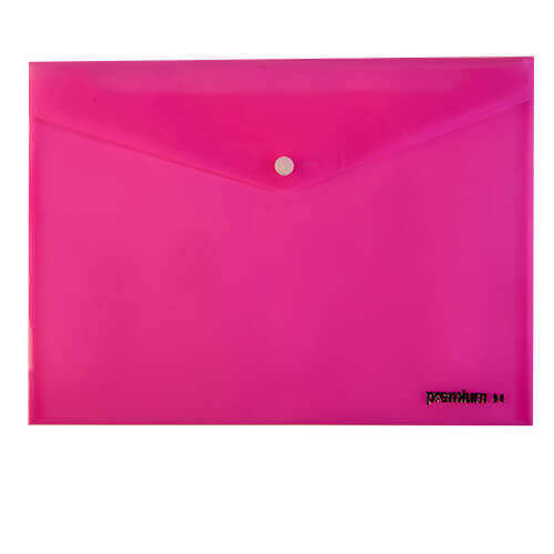 PREMIUM ΦΑΚΕΛΟΣ ME ΚΟΥΜΠΙ Α4 - (ΡΟΖ)