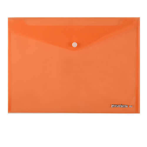 PREMIUM ΦΑΚΕΛΟΣ ME ΚΟΥΜΠΙ Α4 - (ΠΟΡΤΟΚΑΛΙ)