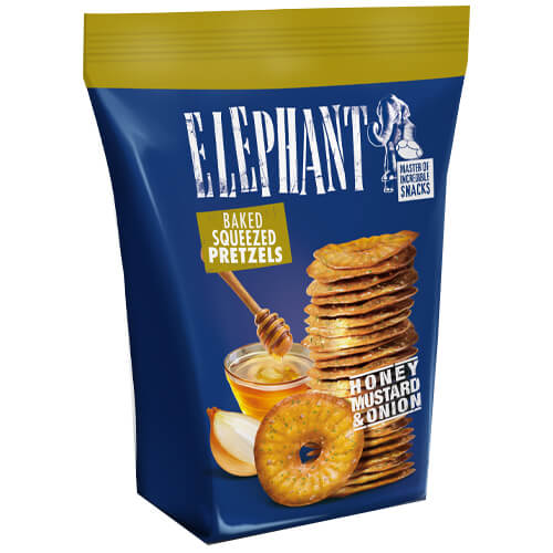 ELEPHANT MINI PRETZEL 70gr. - (ΜΕΛΙ & ΜΟΥΣΤΑΡΔΑ)