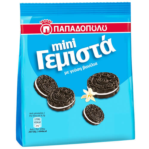 ΠΑΠΑΔΟΠΟΥΛΟΥ ΓΕΜΙΣΤΑ ΜΙΝΙ 90gr. - (ΒΑΝΙΛΙΑ)