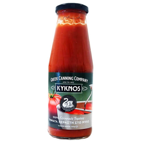 ΚΥΚΝΟΣ ΤΟΜΑΤΑ ΠΕΡΑΣΤΗ ΣΤΟΝ ΜΥΛΟ 700gr. - (ΓΥΑΛΙΝΟ)