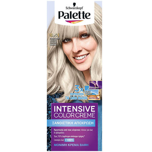 PALETTE SEMI-SET (9.51)(ΞΑΝΘΟ ΠΟΛΥ ΑΝΟΙΧΤΟ ΠΛΑΤΙΝΕ ΣΑΝΤΡΕ)