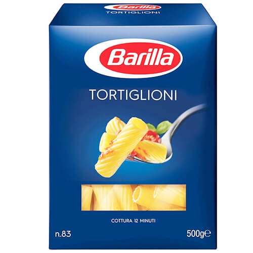 BARILLA 500gr - No 83 (TORTIGLIONI)