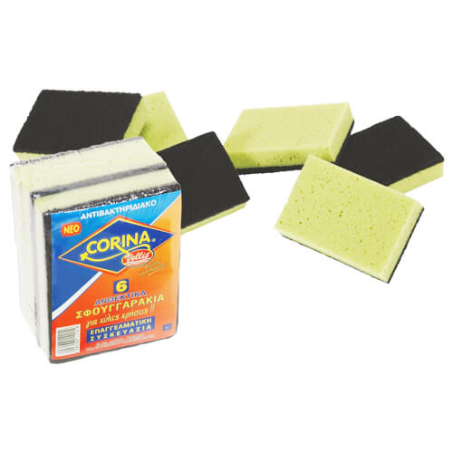 VELLIS ΣΦΟΥΓΓΑΡΙ ΚΟΥΖΙΝΑΣ ΑΝΤΙΒ/ΚΟ (6τεμ.) - (CORINA)