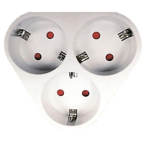 EUROLAMP ΑΝΤΑΠΤΟΡΑΣ ΑΠΟ ΣΟΥΚΟ ΣΕ 3 ΣΟΥΚΟ ΟΒΑΛ