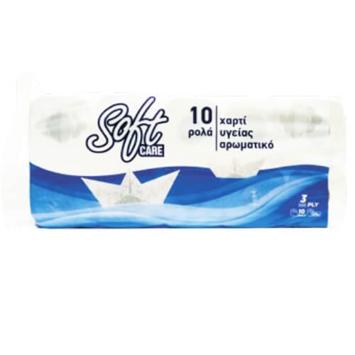 SOFTCARE ΧΑΡΤΙ ΥΓΕΙΑΣ 10 ΡΟΛΛΑ 3Φ 120gr. - (SOFT ΑΡΩΜΑΤΙΚΟ)