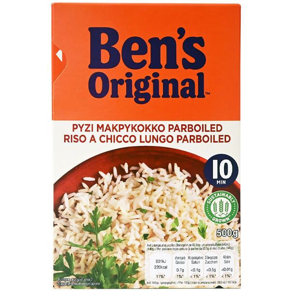 BENS ORIGINAL ΡΥΖΙ 500gr. - (ΜΑΚΡΥΚΟΚΚΟ 10')