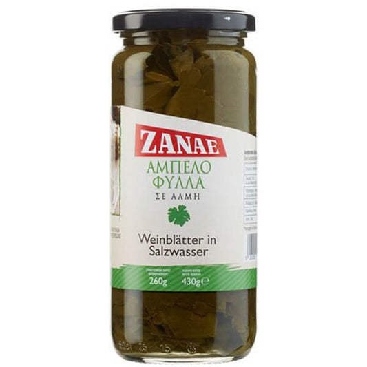 ΖΑΝΑΕ ΑΜΠΕΛΟΦΥΛΛΑ ΣΕ ΑΛΜΗ 430gr - (ΒΑΖΟ)