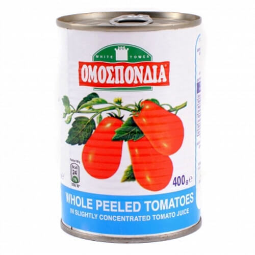 ΟΜΟΣΠΟΝΔΙΑ ΝΤΟΜΑΤΑΚΙΑ 400gr. - (ΟΛΟΚΛΗΡΑ ΑΠΟΦΛΟΙΩΜΕΝΑ)