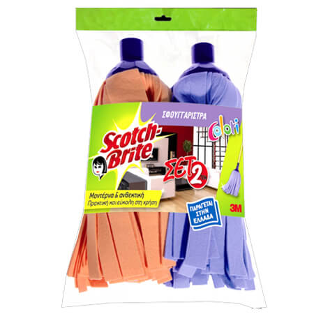 SCOTCH BRITE ΣΦΟΥΓΓΑΡΙΣΤΡΑ COLORI (ΣΕΤ 2τεμ.)